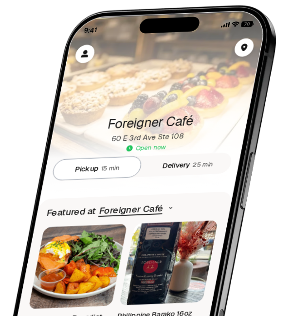 Foreigner Café app preview