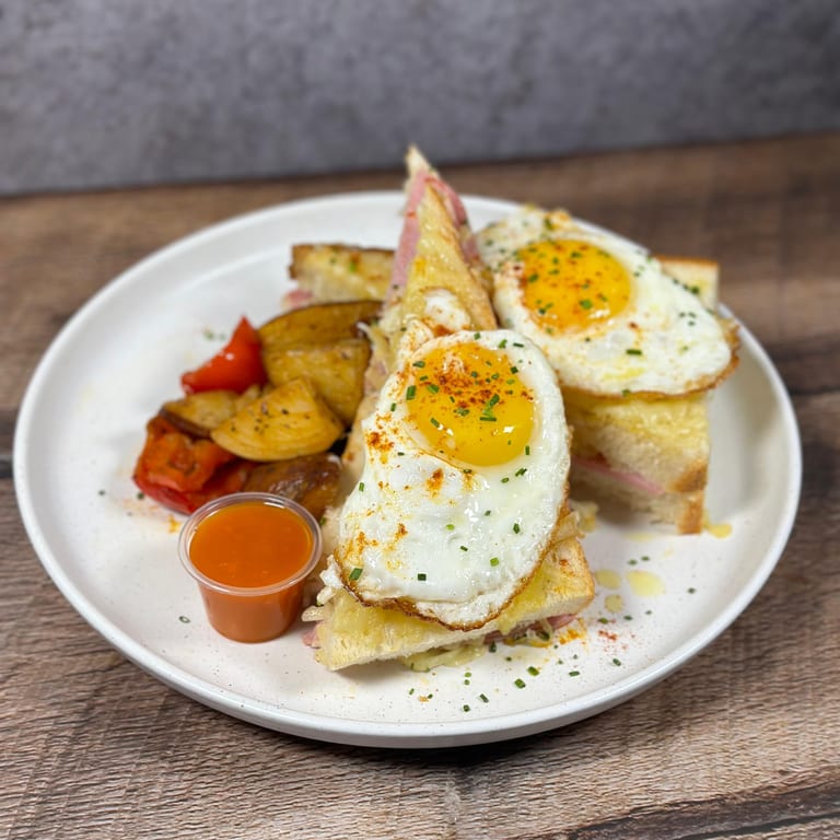 Delicious Croque Madame Awaits