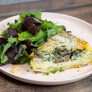 Spinach & Mushroom Quiche