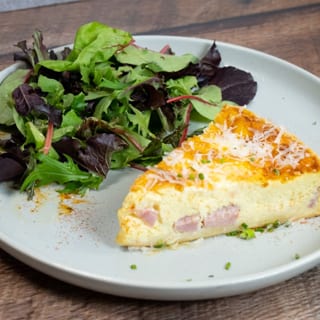 Ham & Burrata Quiche